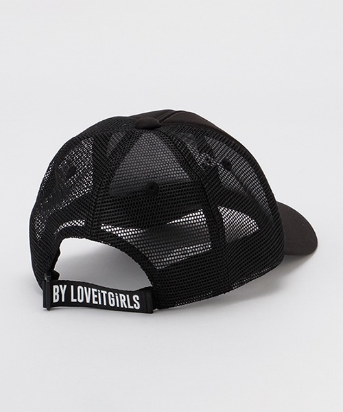 by LOVEiT（バイラビット）の「ロゴ刺しゅうメッシュキャップ（キャップ・キッズ・ブラック/オフホワイト/ラベンダー・LARGE/MEDIUM）」の12枚目の写真