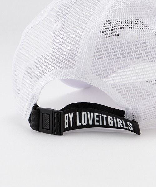 by LOVEiT（バイラビット）の「ロゴ刺しゅうメッシュキャップ（キャップ・キッズ・ブラック/オフホワイト/ラベンダー・LARGE/MEDIUM）」の9枚目の写真