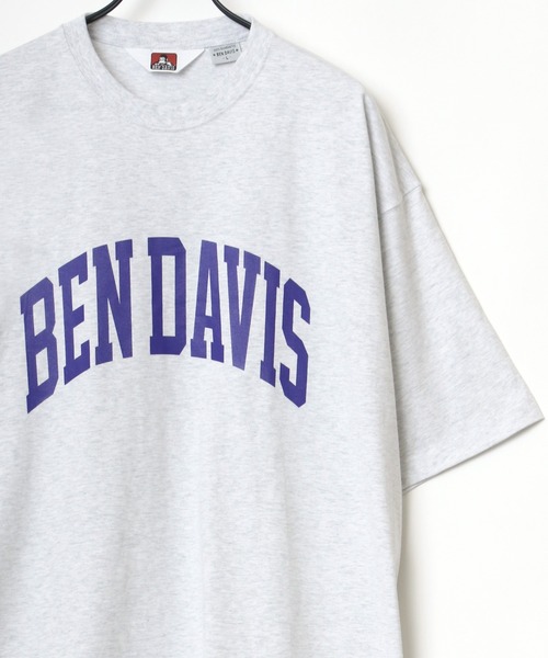 BEN DAVIS（ベンデイビス）の「BEN DAVIS/ベンデイビス ビッグシルエット カレッジ ロゴ Tシャツ（Tシャツ/カットソー・メンズ・ホワイト/アッシュグレー/ブラック/ネイビー・M/L）」の4枚目の写真
