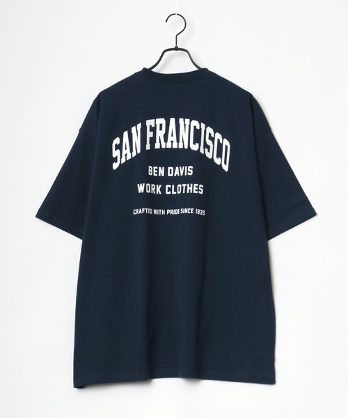 BEN DAVIS（ベンデイビス）の「BEN DAVIS/ベンデイビス ビッグシルエット カレッジ ロゴ Tシャツ（Tシャツ/カットソー・メンズ・ホワイト/アッシュグレー/ブラック/ネイビー・M/L）」の21枚目の写真