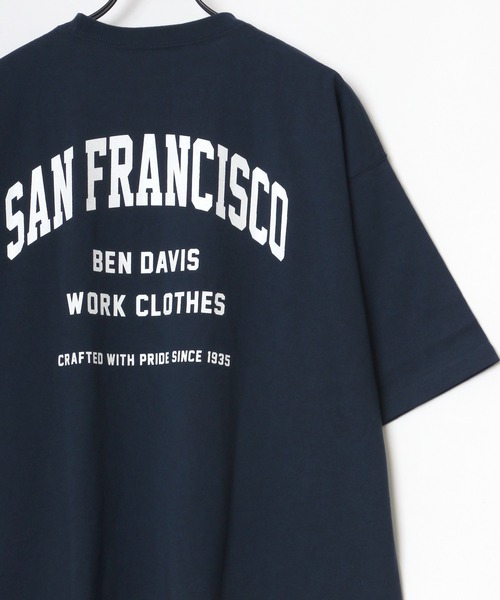 BEN DAVIS（ベンデイビス）の「BEN DAVIS/ベンデイビス ビッグシルエット カレッジ ロゴ Tシャツ（Tシャツ/カットソー・メンズ・ホワイト/アッシュグレー/ブラック/ネイビー・M/L）」の13枚目の写真