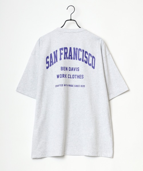 BEN DAVIS（ベンデイビス）の「BEN DAVIS/ベンデイビス ビッグシルエット カレッジ ロゴ Tシャツ（Tシャツ/カットソー・メンズ・ホワイト/アッシュグレー/ブラック/ネイビー・M/L）」の19枚目の写真