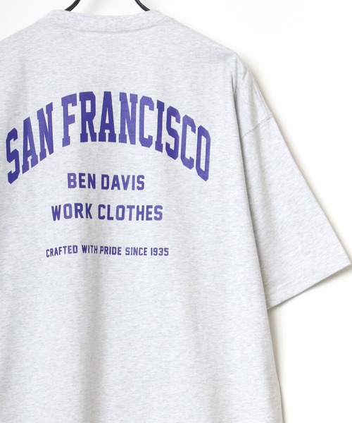 BEN DAVIS（ベンデイビス）の「BEN DAVIS/ベンデイビス ビッグシルエット カレッジ ロゴ Tシャツ（Tシャツ/カットソー・メンズ・ホワイト/アッシュグレー/ブラック/ネイビー・M/L）」の12枚目の写真