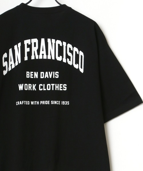BEN DAVIS（ベンデイビス）の「BEN DAVIS/ベンデイビス ビッグシルエット カレッジ ロゴ Tシャツ（Tシャツ/カットソー・メンズ・ホワイト/アッシュグレー/ブラック/ネイビー・M/L）」の11枚目の写真