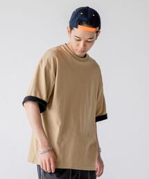 coen | USAコットンフェイクレイヤードTシャツ(Tシャツ/カットソー)