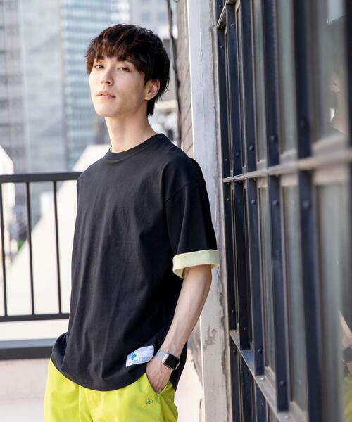 coen（コーエン）の「USAコットンフェイクレイヤードTシャツ（Tシャツ/カットソー・メンズ・ホワイト/グレー/ブラック/ベージュ・LARGE/X-LARGE/MEDIUM/SMALL）」の11枚目の写真