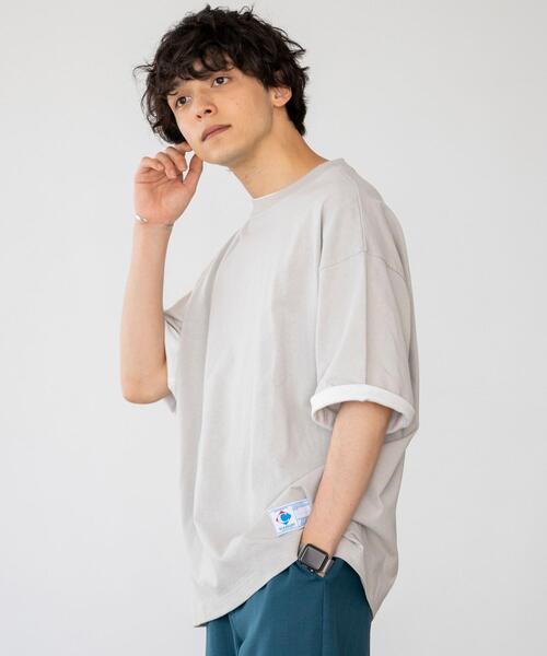 coen（コーエン）の「USAコットンフェイクレイヤードTシャツ（Tシャツ/カットソー・メンズ・ホワイト/グレー/ブラック/ベージュ・LARGE/X-LARGE/MEDIUM/SMALL）」の15枚目の写真