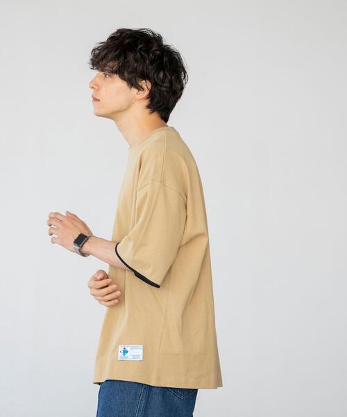 coen（コーエン）の「USAコットンフェイクレイヤードTシャツ（Tシャツ/カットソー・メンズ・ホワイト/グレー/ブラック/ベージュ・LARGE/X-LARGE/MEDIUM/SMALL）」の20枚目の写真