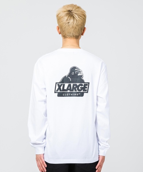 XLARGE（エクストララージ）の「SLANTED OG L/S POCKET TEE（Tシャツ/カットソー・メンズ・ホワイト/ブラック/ベージュ/パープル/ネイビー・S/M/L/XL）」の19枚目の写真