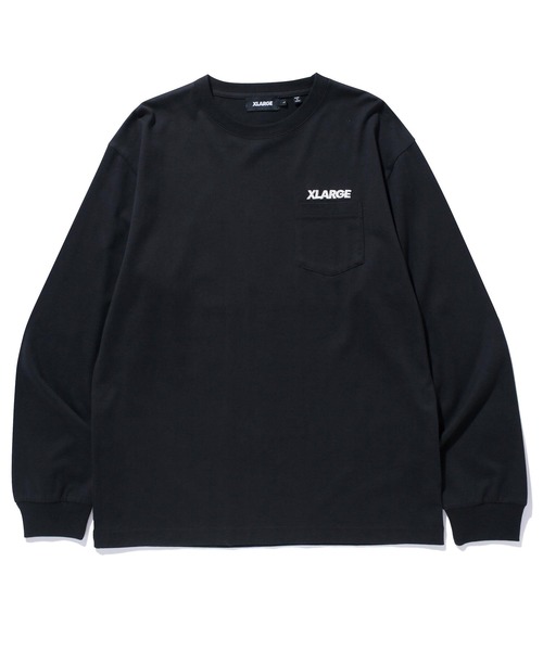 XLARGE（エクストララージ）の「SLANTED OG L/S POCKET TEE（Tシャツ/カットソー・メンズ・ホワイト/ブラック/ベージュ/パープル/ネイビー・S/M/L/XL）」の20枚目の写真