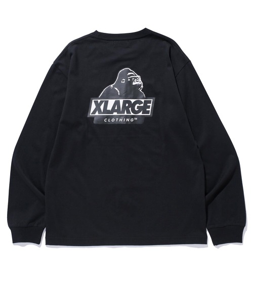 XLARGE（エクストララージ）の「SLANTED OG L/S POCKET TEE（Tシャツ/カットソー・メンズ・ホワイト/ブラック/ベージュ/パープル/ネイビー・S/M/L/XL）」の21枚目の写真