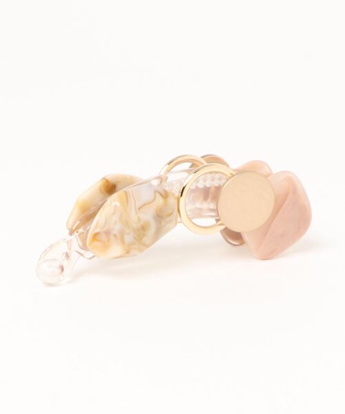 Monocoro toppi（モノコロトッピ）の「クリア ドロップ マーブル バナナクリップ（その他ヘアアクセサリー・レディース・アイボリー/グレー/カーキ・フリー）」の4枚目の写真