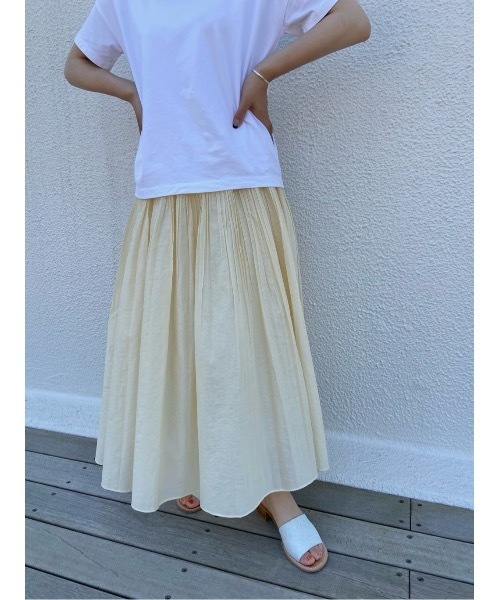 BEARDSLEY（ビアズリー）の「ゴムギャザースカート（スカート・レディース・イエロー/グリーン・FREE）」の21枚目の写真