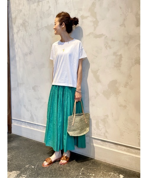 BEARDSLEY（ビアズリー）の「ゴムギャザースカート（スカート・レディース・イエロー/グリーン・FREE）」の14枚目の写真