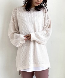 Lull | 【Lull / ルル】透かし編みメッシュニット(ニット/セーター)