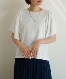 NICOLE white | ボリュームフレアースリーブカットソー(Tシャツ/カットソー)