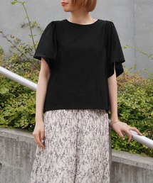 NICOLE white | ボリュームフレアースリーブカットソー(Tシャツ/カットソー)