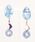 tone�i�g�[���j�́u�yjoesstyle�z*Glass Earrings*�@�u���[�f�j���y�C���g�ƃN���C�r�[�Y�@�C�������O(MA)�i�C�������O�j�v�b�u���[