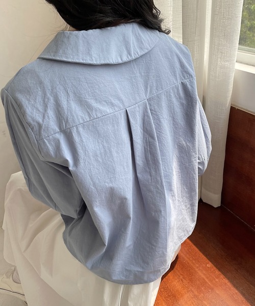 fd style（エフディ スタイル）の「【DS】クロスアシンメトリーショートコート（その他トップス・レディース・ホワイト/ライトブルー・FREE）」の12枚目の写真