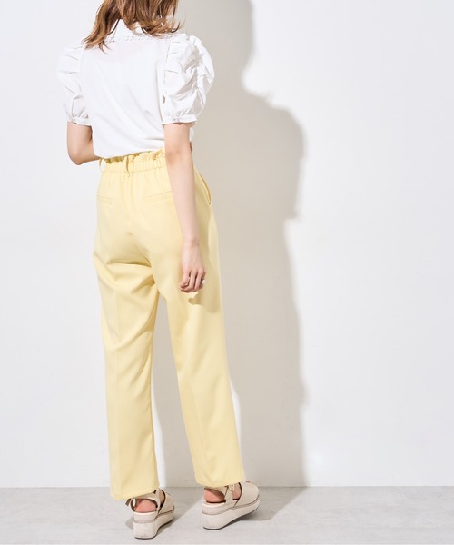 OLIVE des OLIVE（オリーブデオリーブ）の「【WEB限定】ボウタイ衿レース5分袖ブラウス（シャツ/ブラウス・レディース・オフホワイト/インディゴブルー/アイボリー・FREE）」の9枚目の写真