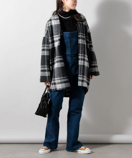 fredy repit(フレディレピ)の「デニムスリムサロペット(サロペット/オーバーオール・レディース・インディゴブルー/ブラック・36/38)」の12枚目の写真