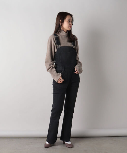 fredy repit(フレディレピ)の「デニムスリムサロペット(サロペット/オーバーオール・レディース・インディゴブルー/ブラック・36/38)」の6枚目の写真