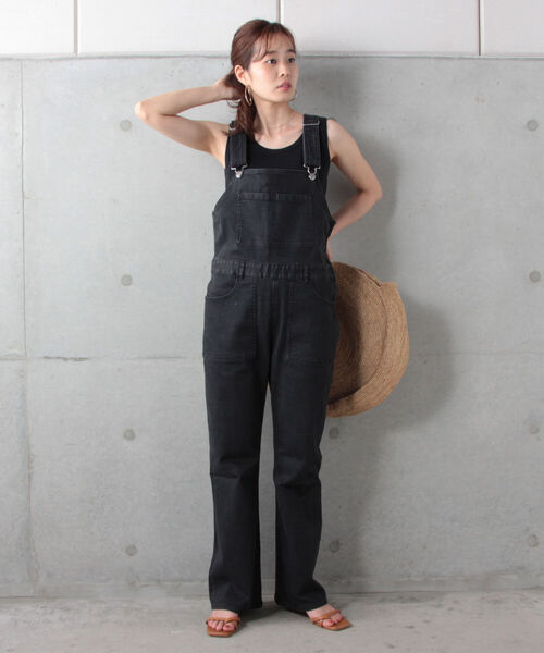 fredy repit(フレディレピ)の「デニムスリムサロペット(サロペット/オーバーオール・レディース・インディゴブルー/ブラック・36/38)」の21枚目の写真