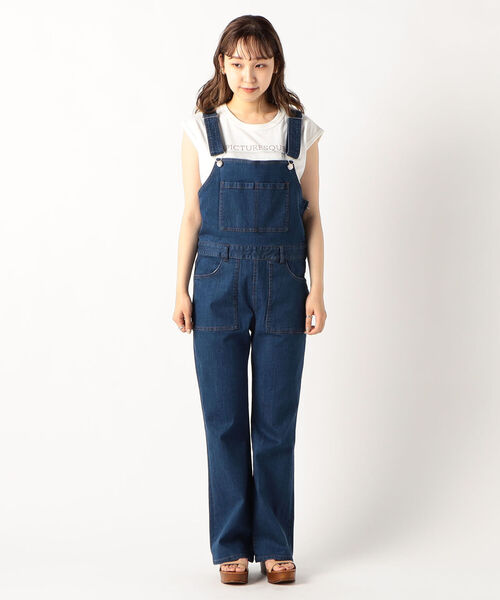 fredy repit(フレディレピ)の「デニムスリムサロペット(サロペット/オーバーオール・レディース・インディゴブルー/ブラック・36/38)」の11枚目の写真