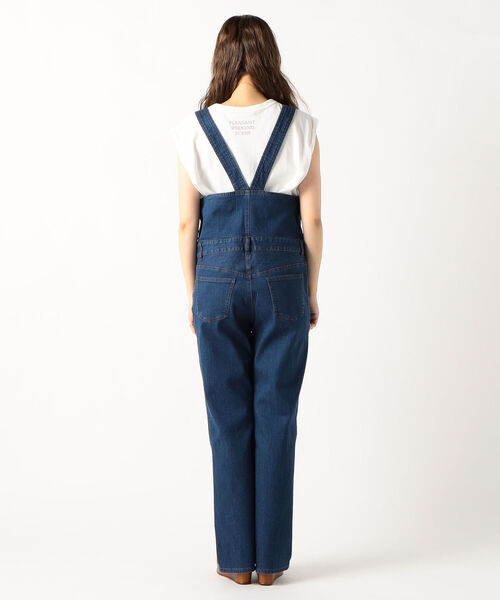 fredy repit(フレディレピ)の「デニムスリムサロペット(サロペット/オーバーオール・レディース・インディゴブルー/ブラック・36/38)」の8枚目の写真