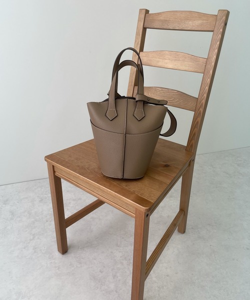 LE MORE(リモア)の「ミニバケットショルダーバッグ(ショルダーバッグ・レディース・ベージュ/ブラウン・FREE)」の13枚目の写真