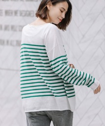 Munich | コットンウールソフトジャージー　ボートネックプルオーバー(ニット/セーター)