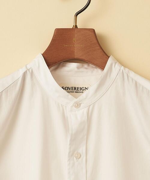 SOVEREIGN(ソブリン)の「<SOVEREIGN> ポプリン バンドカラー シャツ(シャツ/ブラウス・メンズ・ホワイト/ライトブルー・S/M/L/XL)」の10枚目の写真