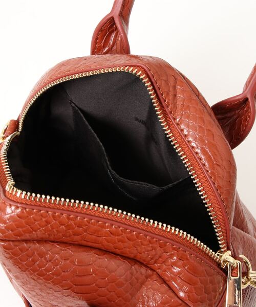 NATURAL BEAUTY BASIC（ナチュラルビューティーベーシック）の「リザードタイニーボストン（ショルダーバッグ・レディース・ベージュ/ブラウン・ﾌﾘ-）」の7枚目の写真