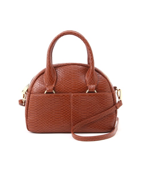 NATURAL BEAUTY BASIC（ナチュラルビューティーベーシック）の「リザードタイニーボストン（ショルダーバッグ・レディース・ベージュ/ブラウン・ﾌﾘ-）」の10枚目の写真