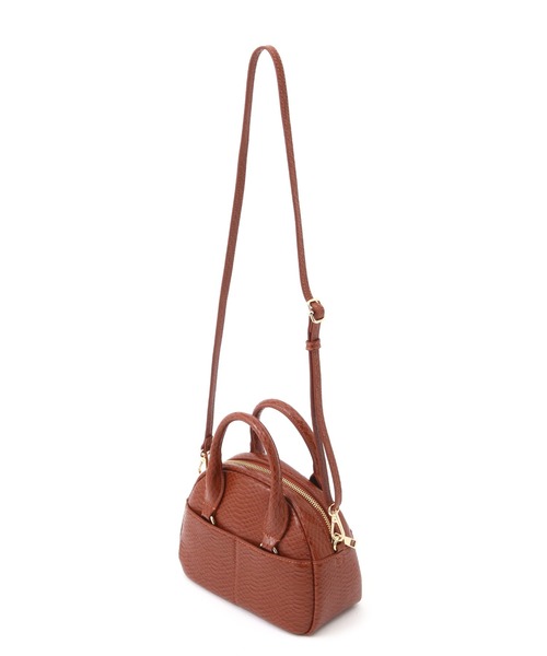 NATURAL BEAUTY BASIC（ナチュラルビューティーベーシック）の「リザードタイニーボストン（ショルダーバッグ・レディース・ベージュ/ブラウン・ﾌﾘ-）」の11枚目の写真