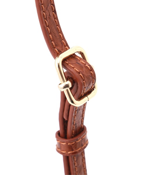 NATURAL BEAUTY BASIC（ナチュラルビューティーベーシック）の「リザードタイニーボストン（ショルダーバッグ・レディース・ベージュ/ブラウン・ﾌﾘ-）」の12枚目の写真