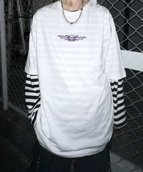 MAROCORE(マロコア)の「【MAROCORE SELECT】トライバル / ドラゴン ビッグTシャツ(Tシャツ/カットソー・メンズ・ホワイト/ブラック/ホワイト系その他/ブラック系その他/ホワイト系その他2/ブラック系その他2/グレー系その他2・M/L)」の2枚目の写真