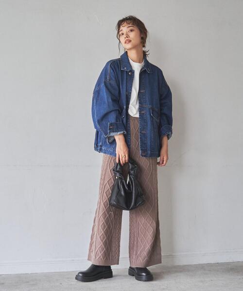 coen（コーエン）の「■プレミアムデニムコレクション■POPデニムジャケット（ネイビー）（デニムジャケット・レディース・ネイビー・FREE）」の19枚目の写真