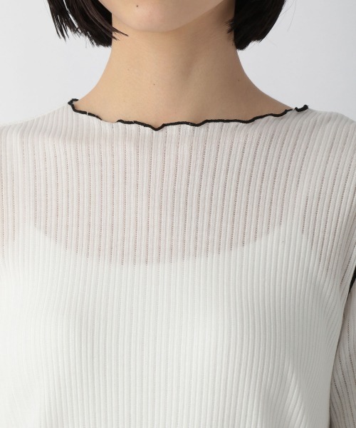 LOWRYS FARM(ローリーズファーム)の「メロータイトロングスリーブ 215879(Tシャツ/カットソー・レディース・ホワイト/ブラック/ブルー/アイボリー・FREE)」の17枚目の写真