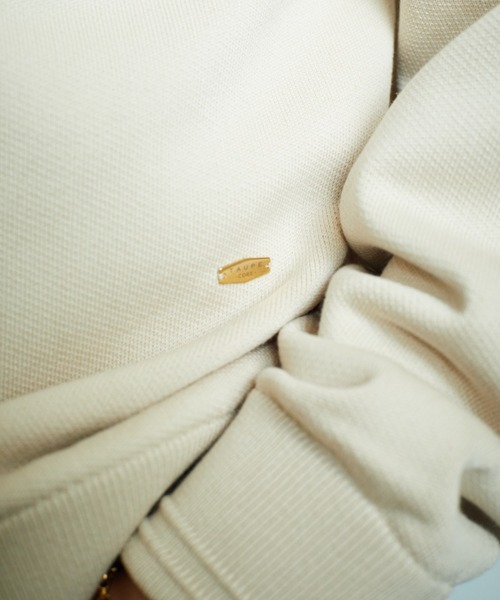 TAUPE（トープ）の「【TAUPE/トープ】 ニットソーヘビーウェイトクルースウェット（スウェット・メンズ・ダークグレー/ライトベージュ/パープル・2/3）」の5枚目の写真