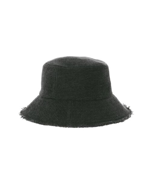 EMODA（エモダ）の「フリンジワイドバケットハット（ハット・レディース・ブラック/グレー・FREE）」の13枚目の写真