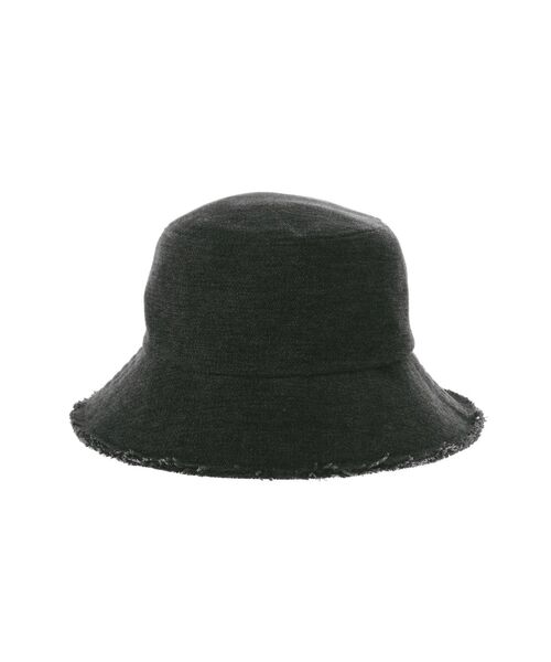 EMODA（エモダ）の「フリンジワイドバケットハット（ハット・レディース・ブラック/グレー・FREE）」の14枚目の写真