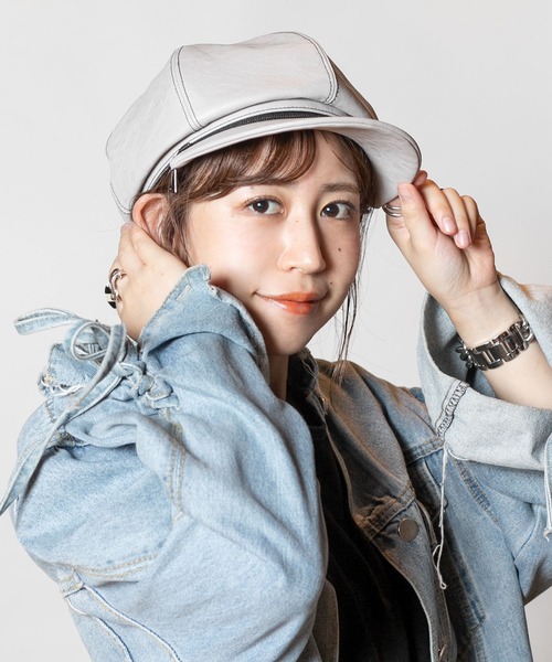 CA4LA（カシラ）の「RUGAL 4（キャスケット・レディース・ライトグレー/ブラック/ブラウン・ONESIZE）」の3枚目の写真