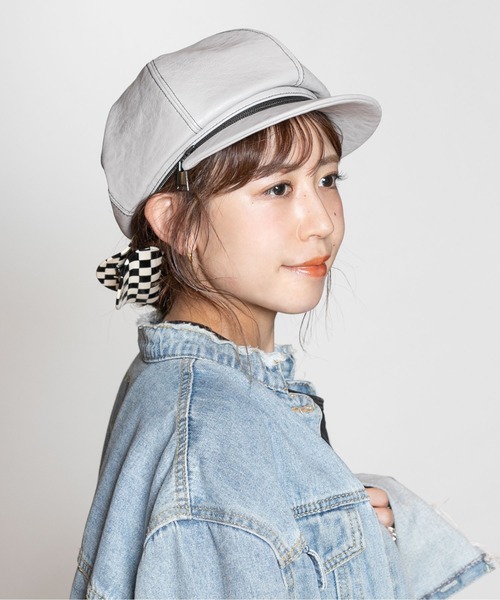 CA4LA（カシラ）の「RUGAL 4（キャスケット・レディース・ライトグレー/ブラック/ブラウン・ONESIZE）」の16枚目の写真