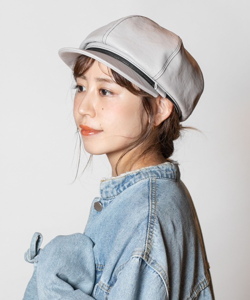 CA4LA（カシラ）の「RUGAL 4（キャスケット・レディース・ライトグレー/ブラック/ブラウン・ONESIZE）」の15枚目の写真