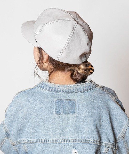 CA4LA（カシラ）の「RUGAL 4（キャスケット・レディース・ライトグレー/ブラック/ブラウン・ONESIZE）」の14枚目の写真