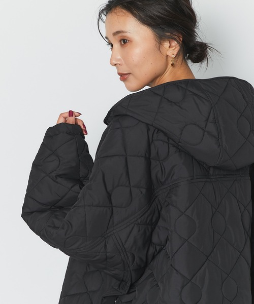 RIVE DROITE（リヴドロワ）の「軽くても温かい万能コート　オーバーサイズキルティングコート（ダウンジャケット/コート・レディース・ブラック/ライトベージュ・FREE）」の11枚目の写真