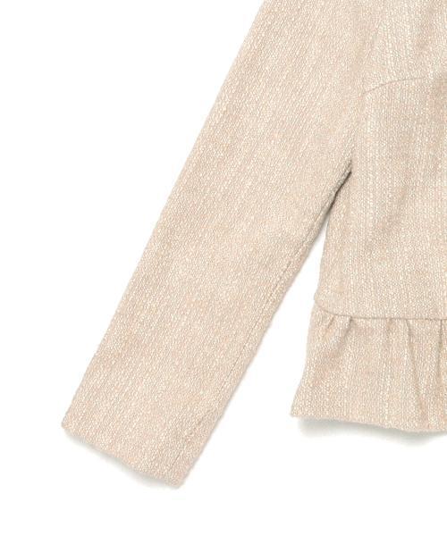 美品☆デミルクスビームス ツイード ペプラムプルオーバー 38 グレー Demi-Luxe BEAMS（デミルクス ビームス）の「Demi-Luxe BEAMS