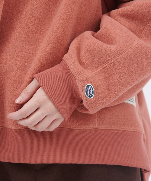 DISCUS ATHLETIC（ディスカス　アスレチック）の「DISCUS ATHLETIC/ディスカス アスレチック フリースパネル切替ビッグスウェット（スウェット・レディース・イエロー/ブラウン/チャコール/オフホワイト/オレンジ・M/L）」の16枚目の写真