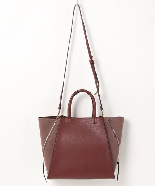 N.（N. Natural Beauty Basic）（エヌエヌナチュラルビューティーベーシック）の「かがりステッチトートバッグ（トートバッグ・レディース・ベージュ/ブラウン・ﾌﾘ-）」の4枚目の写真